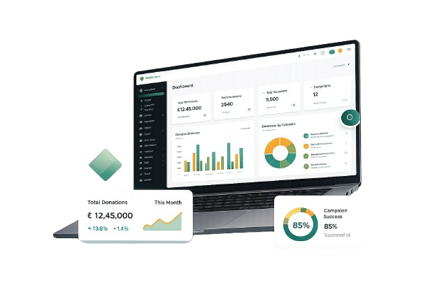 NGO Fly by VakilKaro management dashboard